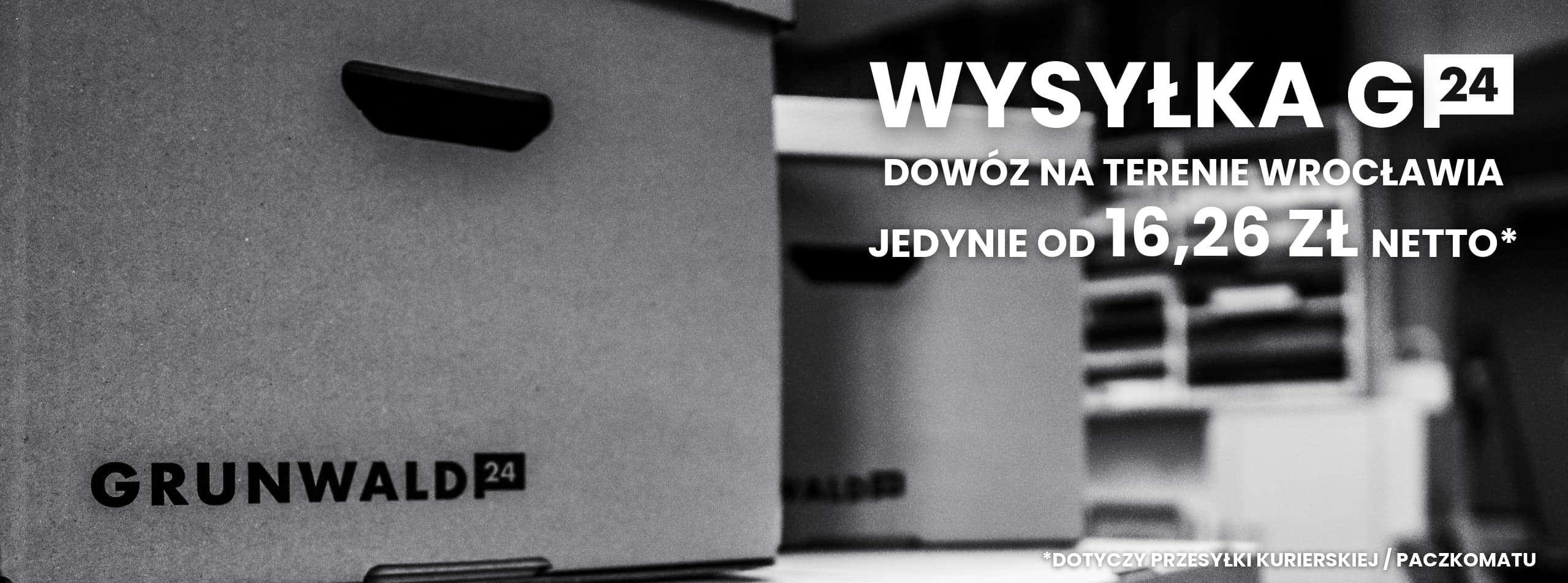 Dowóz zleceń na terenie Wrocławia jedynie od 16,26 zł netto.